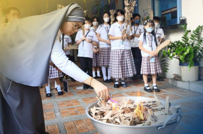 Our Lady of Hope Parochial School, Inc. (OLHPS) The Burning of Old Palms